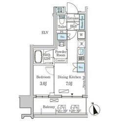 ライオンズフォーシア中央ＭＩＮＡＴＯの物件間取画像